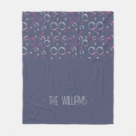 Abstrakt mit Monogramm Fleecedecke
