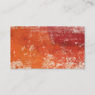 Abstrakt Modern Art Business Cards - Orange Red Visitenkarte