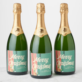 Abstrakt Modern frohe Weihnachten Personalisierter