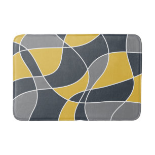 Abstrakt, modern, geometrisch, trendig badematte