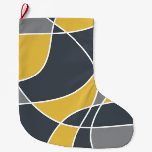 Abstrakt, modern, geometrisch, trendig großer weihnachtsstrumpf