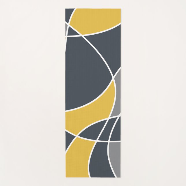 Abstrakt, modern, geometrisch, trendig yogamatte (Vorderseite)