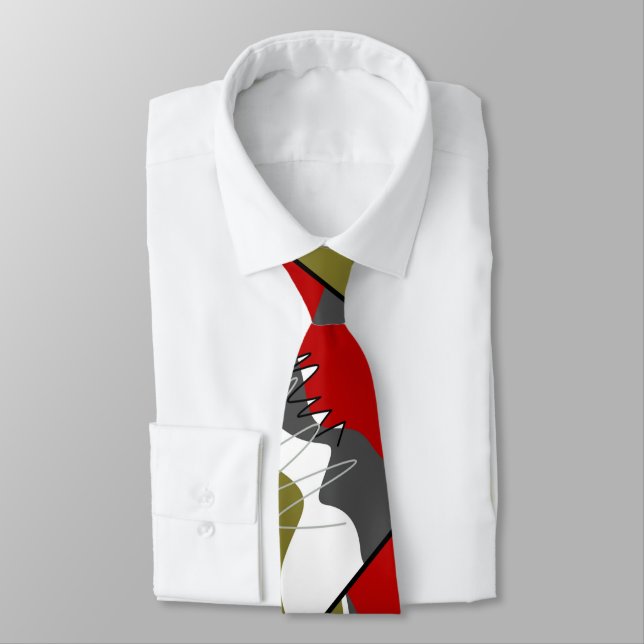 Abstrakt, modern, kreativ, applique krawatte (Gebunden)