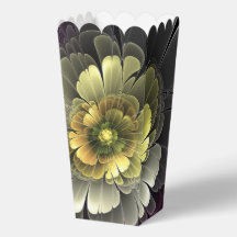 Abstrakt Modern Purpur Khaki Gray Fraktal Blume