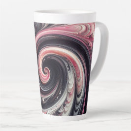 Abstrakt modern, rosa, schwarz und weiß milchtasse
