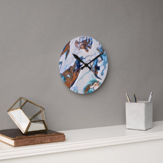 abstrakt modern. runde wanduhr