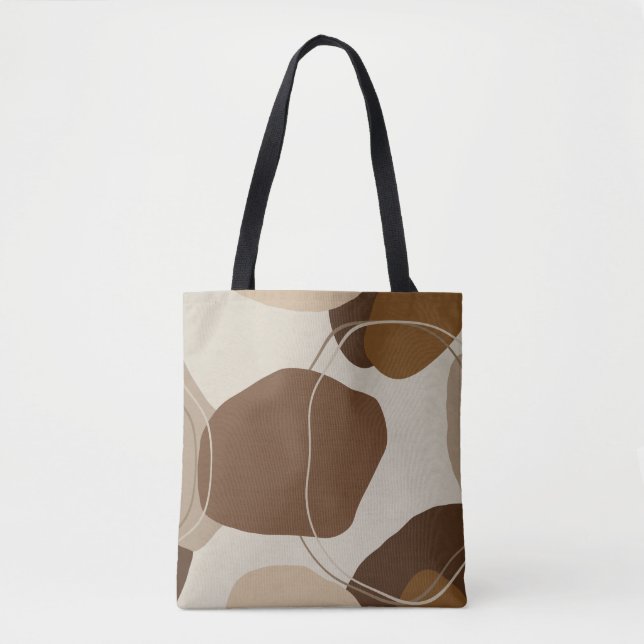 Abstrakt Modern Terracotta - Formen Tasche (Vorderseite)