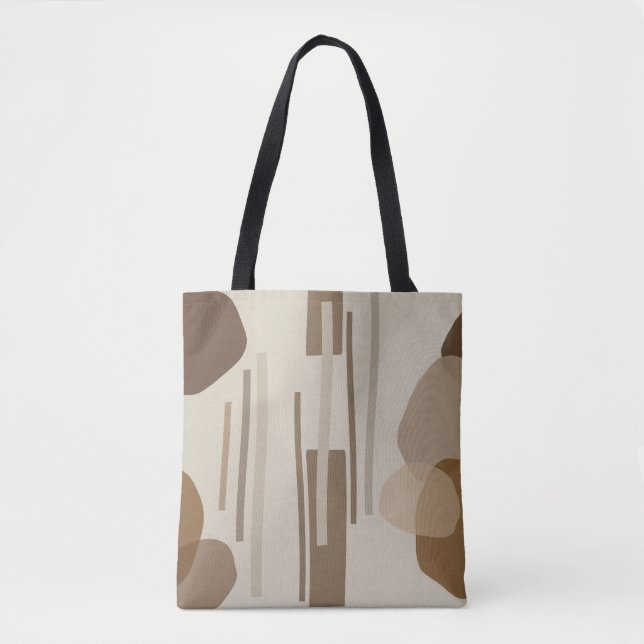 Abstrakt Modern Terracotta - Formen Tasche (Vorderseite)