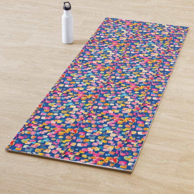 Abstrakt modern und farbenfroh yogamatte (Beispiel)