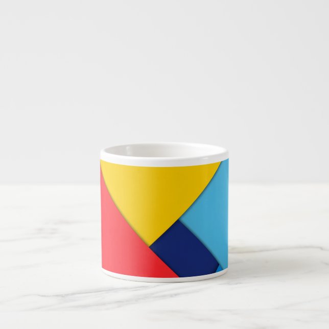 Abstrakt moderne Geometrie Espressotasse (Vorderseite)