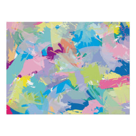 Abstrakt Moderne Kunstfarben Imitate Canvas Print Poster