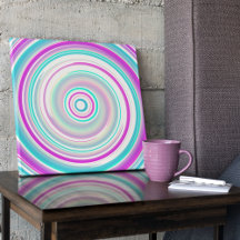 Abstrakt Moderner Lila Aquamariner Spiral