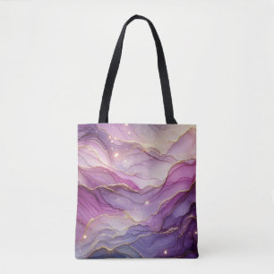 Abstrakt Moderner Lila rosafarbener Ton Tasche