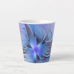 Abstrakt Modernes Fraktal Art Lavendel Milchtasse