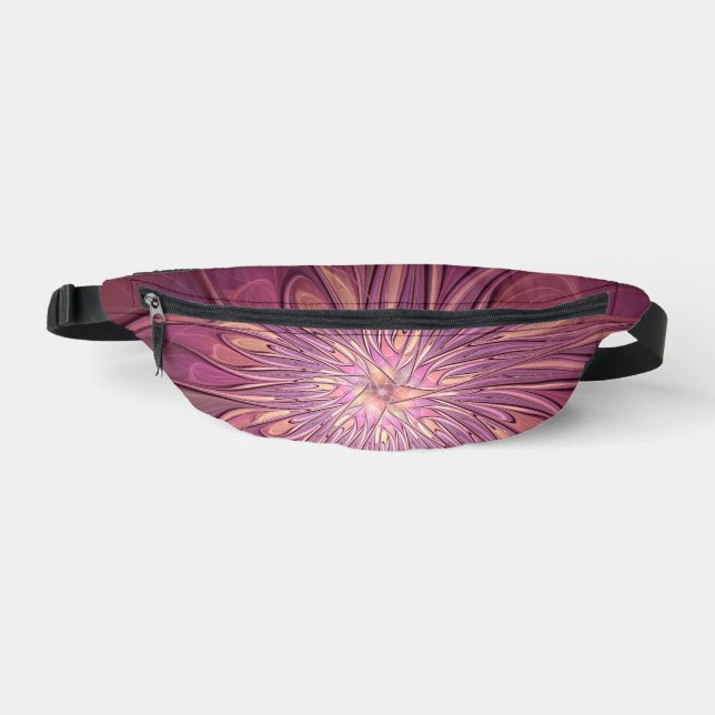 Abstrakt Modernes Fraktal Florenz Kunst, Dichtung  Bauchtasche (Vorderseite)