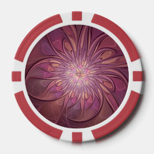 Abstrakt Modernes Fraktal Florenz Kunst, Dichtung Pokerchips
