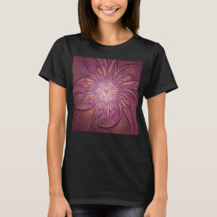 Abstrakt Modernes Fraktal Florenz Kunst, Dichtung  T-Shirt