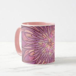 Abstrakt Modernes Fraktal Florenz Kunst, Dichtung Tasse