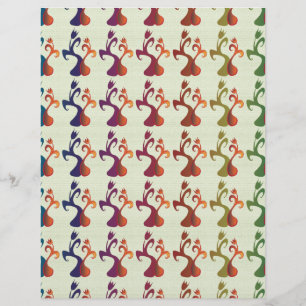 Abstrakt Modernes Multicolor Tulip Blumendesign