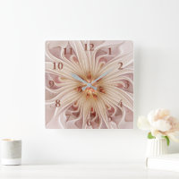Abstrakt Modernes Peach Pasta Blume Fraktal