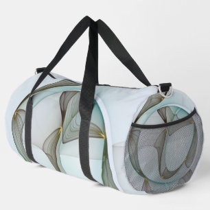 Abstrakt Modernes Türkis Braun Gold Elegante Duffle Bag