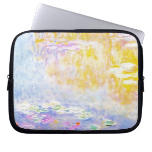 abstrakt, monet seerosen 7 laptopschutzhülle