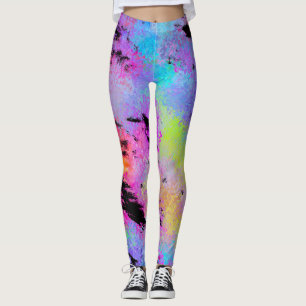 Abstrakt mottles Multicolor Leggings