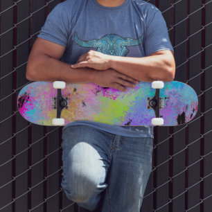 Abstrakt mottles Multicolor Skateboard