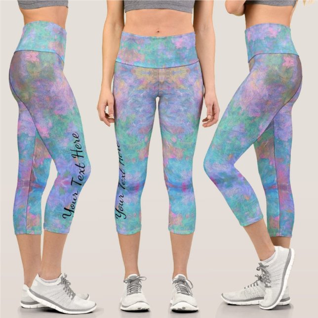 Abstrakt Muelle Wall 0463 Capri Leggings (Von Creator hochgeladen)