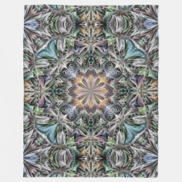 Abstrakt Multicolor Sukkulentgarten Rosette Fleecedecke