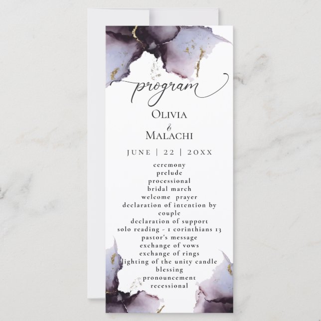 Abstrakt Mute Amethyst Heather Lila (Vorderseite)