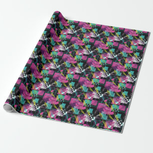 Abstrakt nahtlos, Mädchen Jungs Mode, bunt. Geschenkpapier