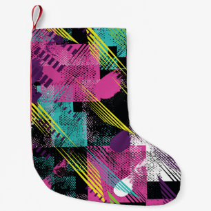 Abstrakt nahtlos, Mädchen Jungs Mode, bunt. Kleiner Weihnachtsstrumpf
