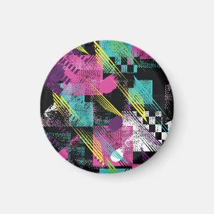 Abstrakt nahtlos, Mädchen Jungs Mode, bunt. Magnet