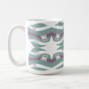 Abstrakt Noah's Ark Dusty Seagrass Ecru Eggplant Kaffeetasse