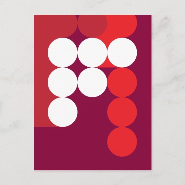 Abstrakt Nr. 15 Postkarte (Vorderseite)