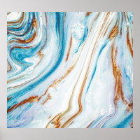 Abstrakt Ocean Luxury Marmor Wirbel