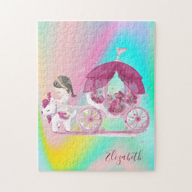 Abstrakt Ombre Colorful Cariage Princess (Vertikal)