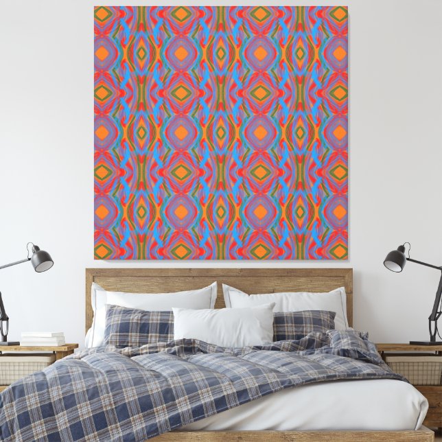Abstrakt Orange Leinwanddruck (Insitu (Schlafzimmer))