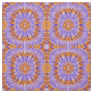 Abstrakt orange und blau stoff
