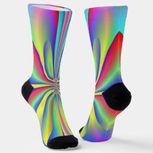 Abstrakt Orchid Socken