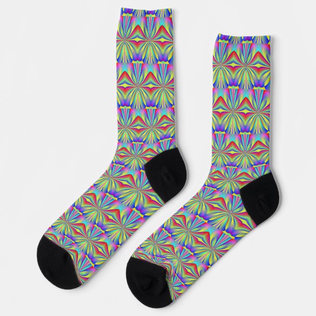 Abstrakt Orchid Socken (Linkes Detail)
