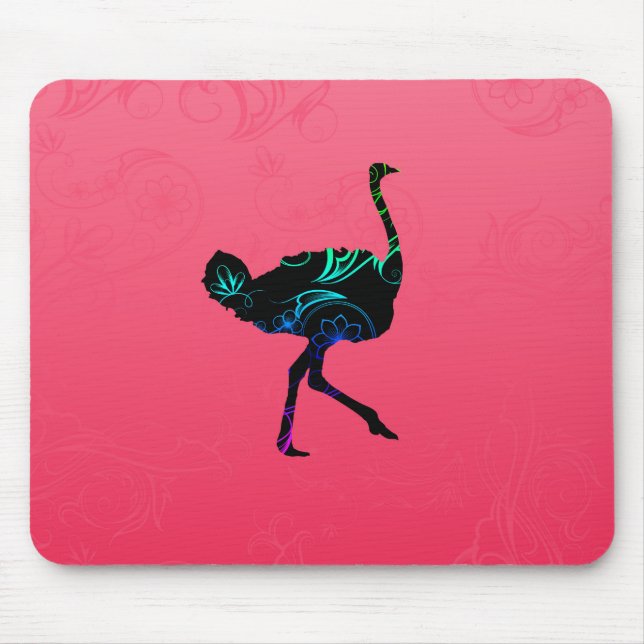 Abstrakt Ostrich Mousepad (Vorne)