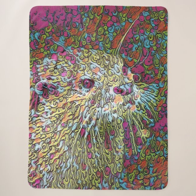Abstrakt Otter Sherpadecke (Vorderseite)
