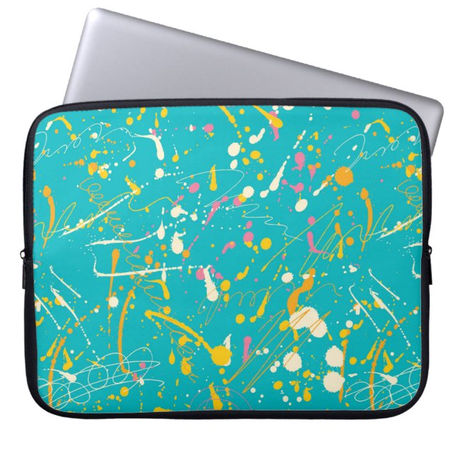 Abstrakt Paint Splash Laptopschutzhülle (Vorderseite)