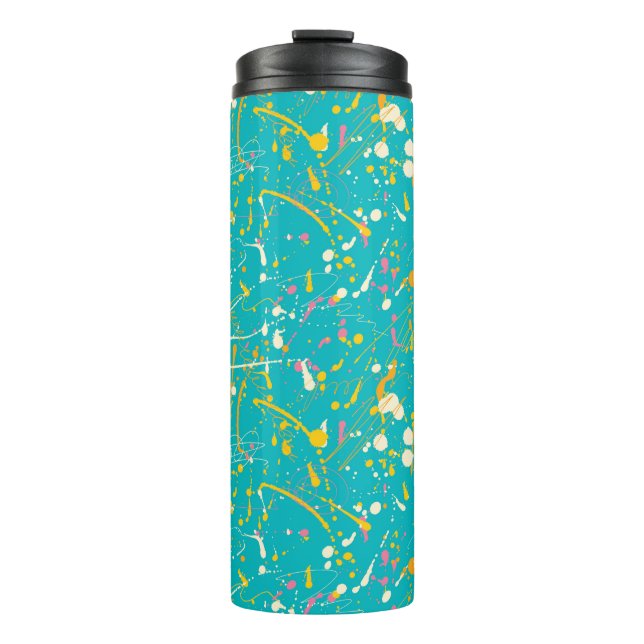 Abstrakt Paint Splash Thermosbecher (Vorderseite)