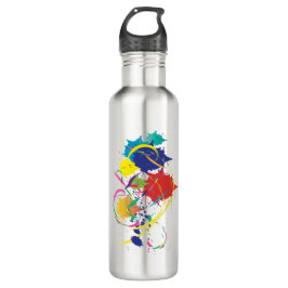 Abstrakt Paint Spritzer Art Modern Cool.ai Edelstahlflasche