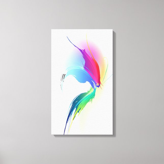 Abstrakt Paint Spritzer Butterfly Leinwanddruck (Vorderseite)