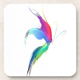 Abstrakt Paint Spritzer Butterfly Untersetzer
