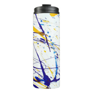 Abstrakt Paint Spritzer Tumbler Thermosbecher
